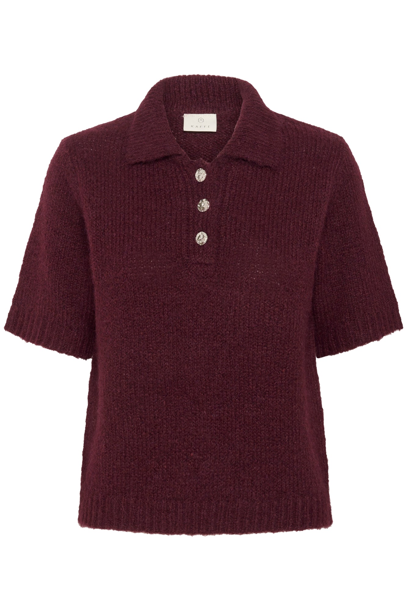 Polo en tricot pour femme par Kaffe | 10510653 Vin De Windsor | Boutique Vvög, vêtements mode pour homme et femme