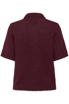 Polo en tricot pour femme par Kaffe | 10510653 Vin De Windsor | Boutique Vvög, vêtements mode pour homme et femme