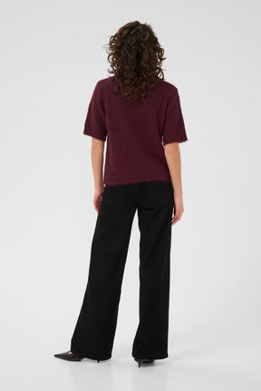 Polo en tricot pour femme par Kaffe | 10510653 Vin De Windsor | Boutique Vvög, vêtements mode pour homme et femme