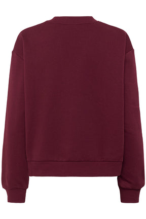 Chandail manches longues pour femme par Kaffe | 10510672 Vin De Windsor | Boutique Vvög, vêtements mode pour homme et femme