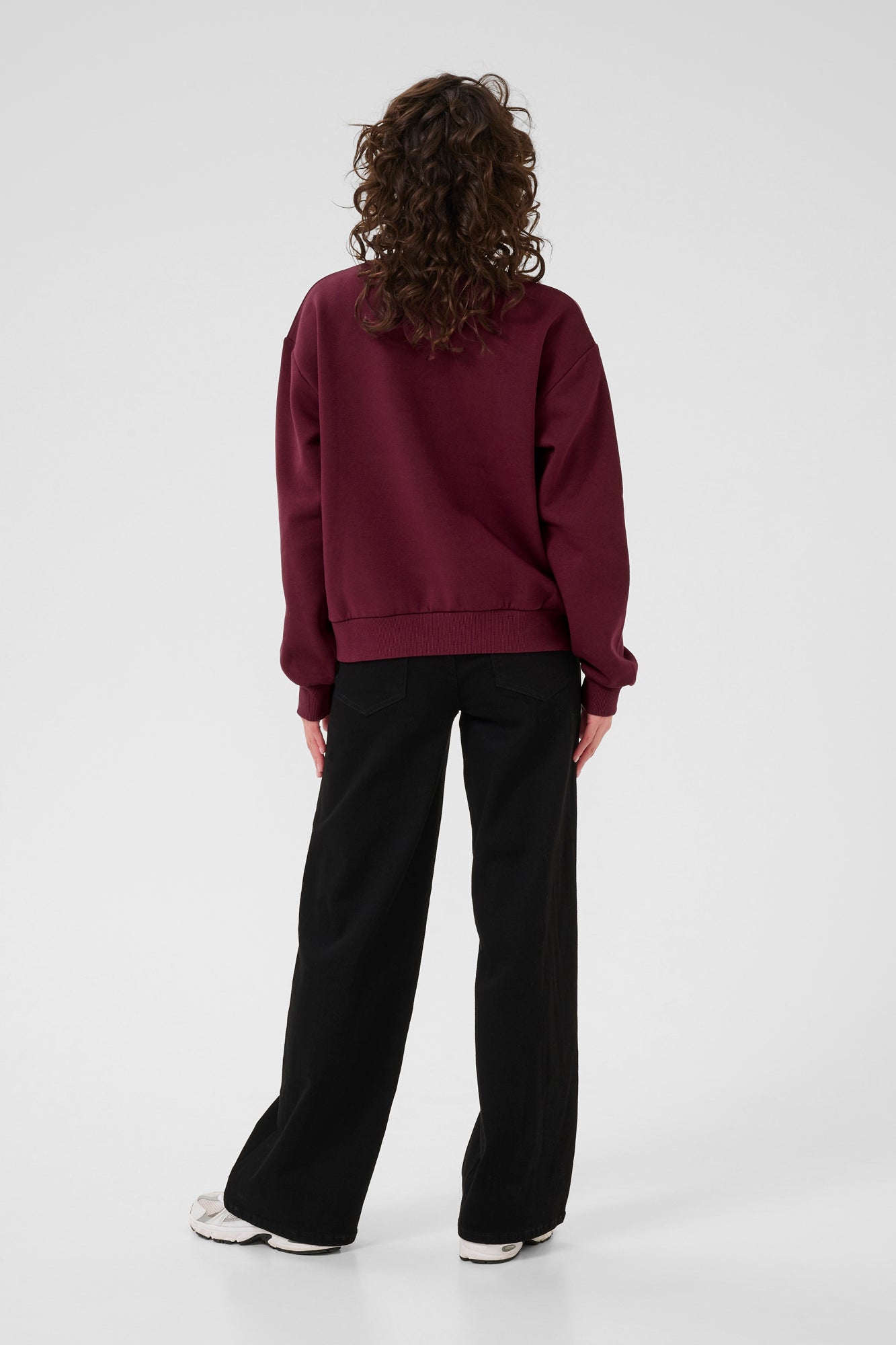 Chandail manches longues pour femme par Kaffe | 10510672 Vin De Windsor | Boutique Vvög, vêtements mode pour homme et femme