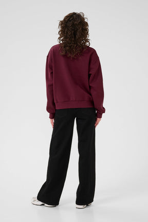 Chandail manches longues pour femme par Kaffe | 10510672 Vin De Windsor | Boutique Vvög, vêtements mode pour homme et femme