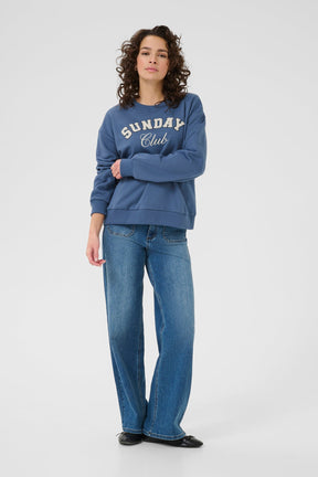 Chandail manches longues pour femme par Kaffe | 10510672 Mer De Béring/Club | Boutique Vvög, vêtements mode pour homme et femme