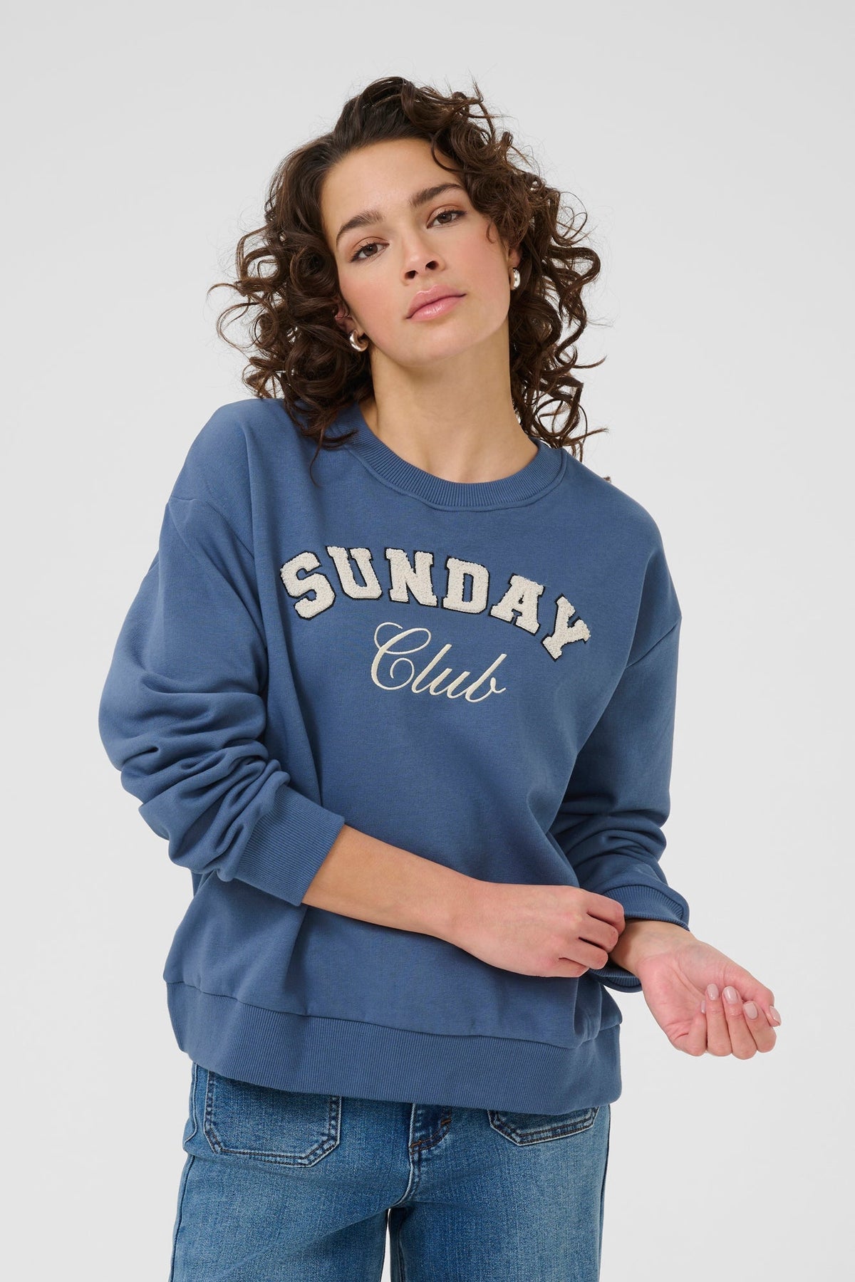 Chandail manches longues pour femme par Kaffe | 10510672 Mer De Béring/Club | Boutique Vvög, vêtements mode pour homme et femme