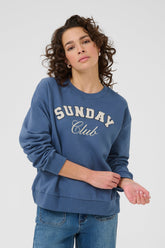 Chandail manches longues pour femme par Kaffe | 10510672 Mer De Béring/Club | Boutique Vvög, vêtements mode pour homme et femme