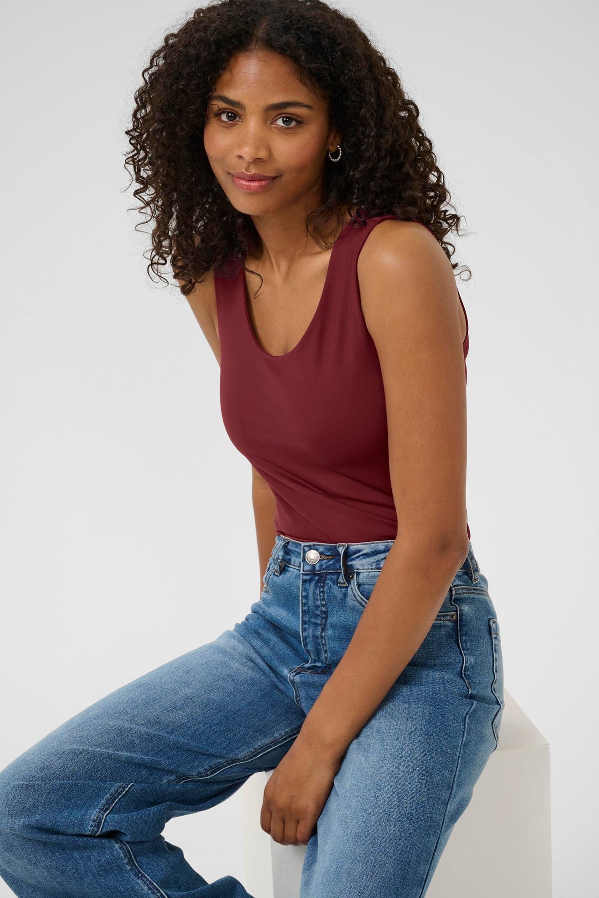 Camisole pour femme par Kaffe | 10510692 Vin De Windsor | Boutique Vvög, vêtements mode pour homme et femme