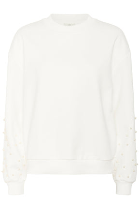 Chandail manches longues pour femme par Kaffe | 10510870 Craie | Boutique Vvög, vêtements mode pour homme et femme