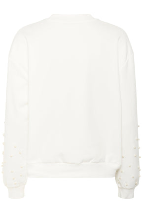 Chandail manches longues pour femme par Kaffe | 10510870 Craie | Boutique Vvög, vêtements mode pour homme et femme