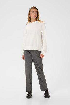 Chandail manches longues pour femme par Kaffe | 10510870 Craie | Boutique Vvög, vêtements mode pour homme et femme