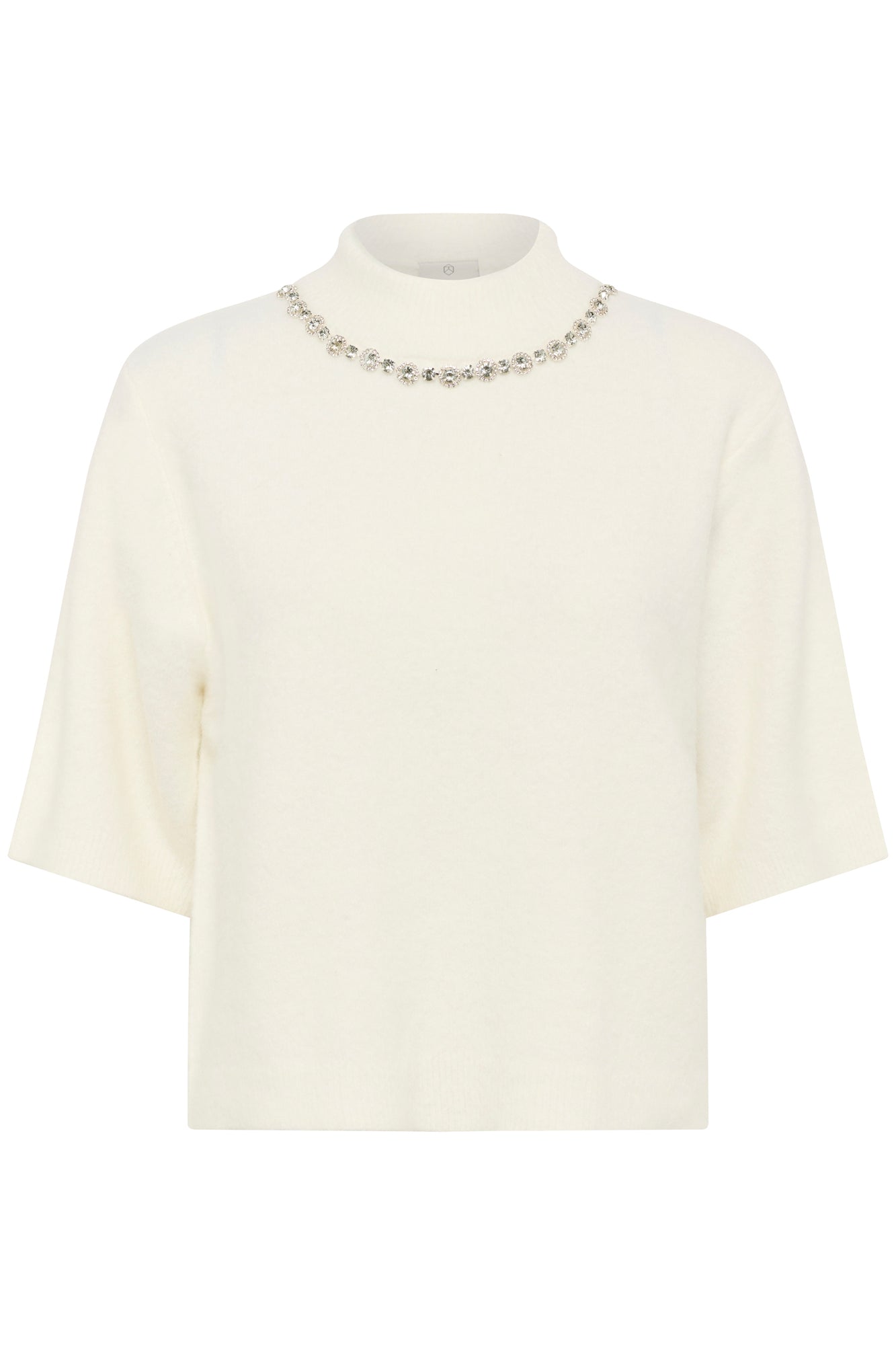 Chandail manches courtes pour femme par Kaffe | 10510878 Craie | Boutique Vvög, vêtements mode pour homme et femme