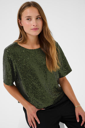 Blouse pour femme par Kaffe | 10510898 Vert Lierre | Boutique Vvög, vêtements mode pour homme et femme