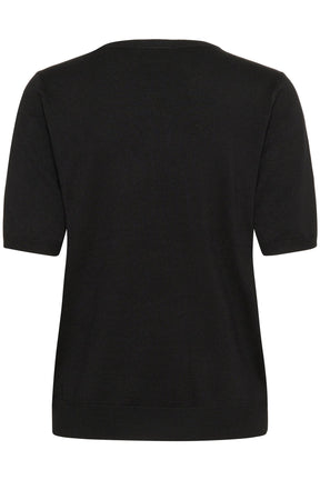 T-Shirt pour femme par Kaffe | 10510929 Noir Profond | Boutique Vvög, vêtements mode pour homme et femme