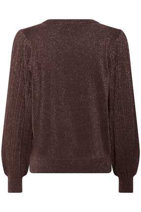 Chandail manches longues pour femme par Kaffe | 10511005 Café Noir | Boutique Vvög, vêtements mode pour homme et femme