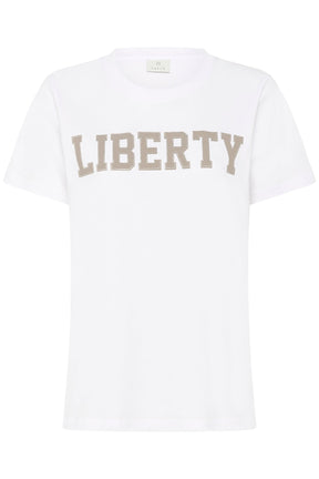 T-Shirt pour femme par Kaffe | 10511081 Blanc | Boutique Vvög, vêtements mode pour homme et femme