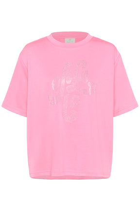 T-Shirt pour femme par Kaffe | 10511093 Rose Power | Boutique Vvög, vêtements mode pour homme et femme