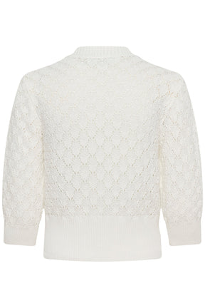 Chandail avec boucles en fleur pour femme par Kaffe | 10511240 Craie | Boutique Vvög, vêtements mode pour homme et femme