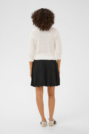 Chandail avec boucles en fleur pour femme par Kaffe | 10511240 Craie | Boutique Vvög, vêtements mode pour homme et femme