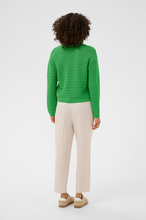 Chandail tissé pour femme par Kaffe | 10511299 Vert Vif | Boutique Vvög, vêtements mode pour homme et femme