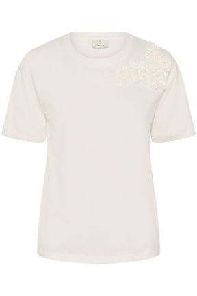T-Shirt pour femme par Kaffe | 10511300 Craie | Boutique Vvög, vêtements mode pour homme et femme