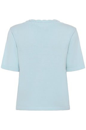 T-Shirt col ouvert pour femme par Kaffe | 10511450 Brise de Nantucket | Boutique Vvög, vêtements mode pour homme et femme