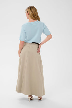T-Shirt col ouvert pour femme par Kaffe | 10511450 Brise de Nantucket | Boutique Vvög, vêtements mode pour homme et femme