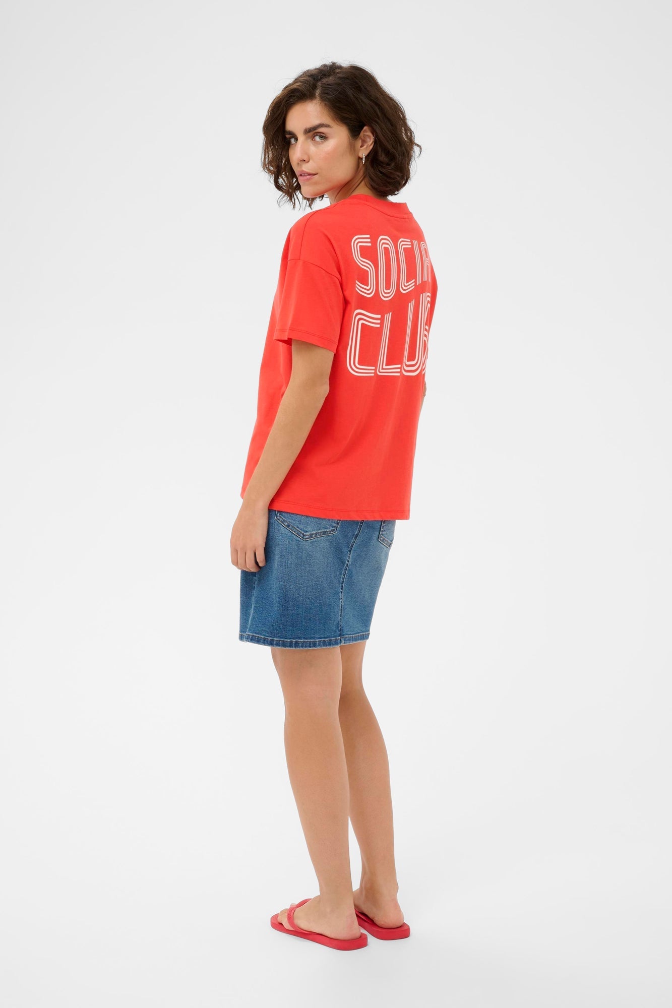 T-Shirt pour femme par Kaffe | 10511507 Rouge coquelicot | Boutique Vvög, vêtements mode pour homme et femme