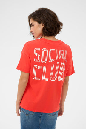T-Shirt pour femme par Kaffe | 10511507 Rouge coquelicot | Boutique Vvög, vêtements mode pour homme et femme