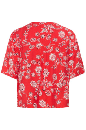 Blouse pour femme par Kaffe | 10511554 Craie rouge coquelicot | Boutique Vvög, vêtements mode pour homme et femme