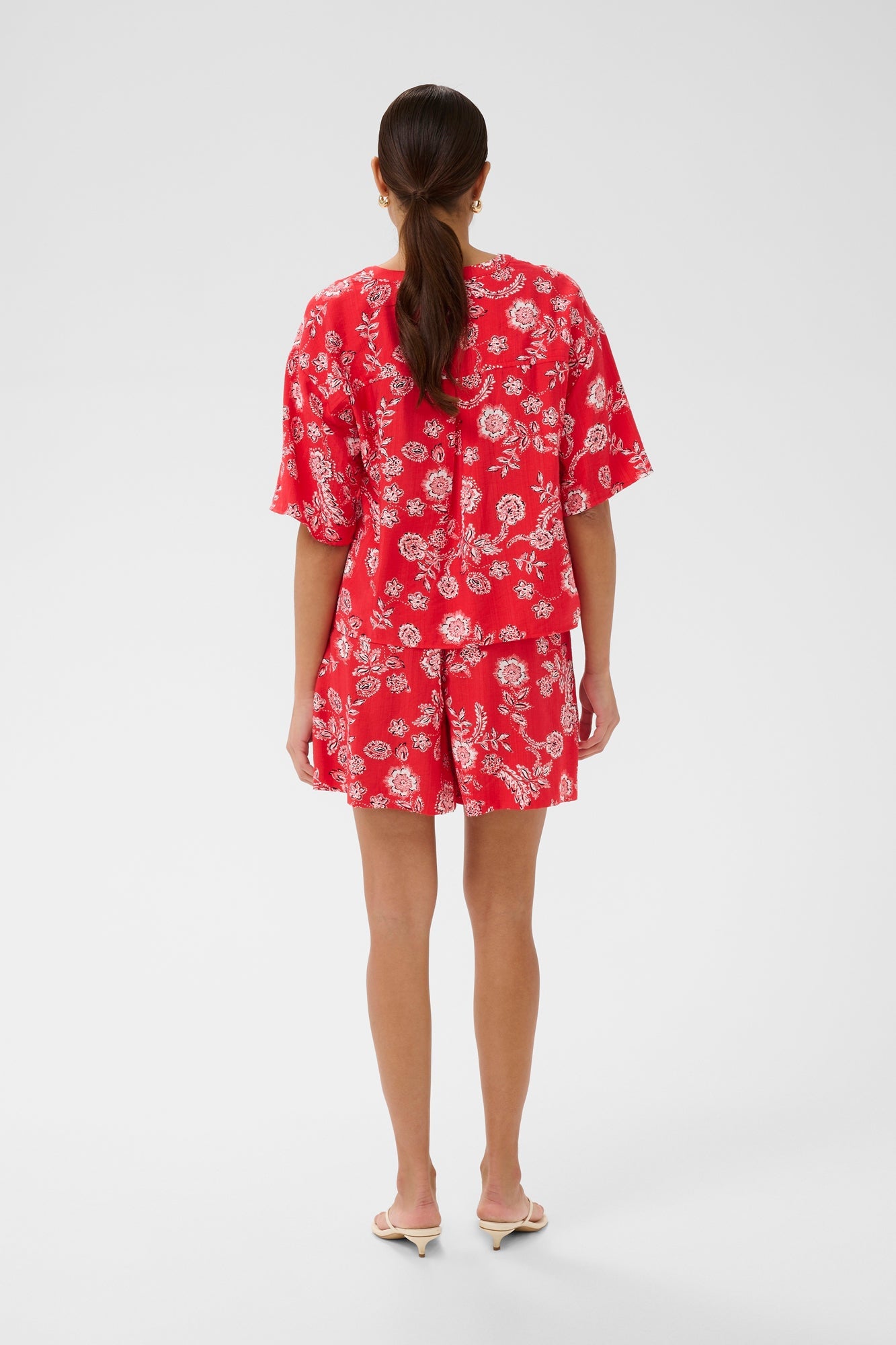Blouse pour femme par Kaffe | 10511554 Craie rouge coquelicot | Boutique Vvög, vêtements mode pour homme et femme