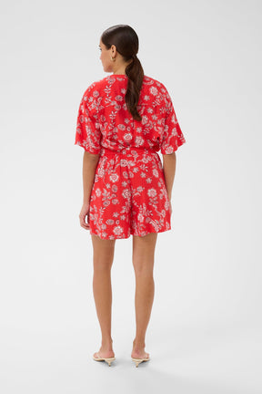 Short pour femme par Kaffe | 10511556 Craie rouge coquelicot | Boutique Vvög, vêtements mode pour homme et femme