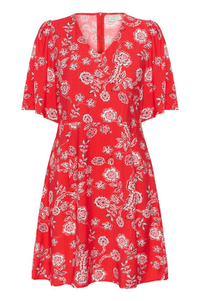 Robe pour femme par Kaffe | 10511557 Craie rouge coquelicot | Boutique Vvög, vêtements mode pour homme et femme