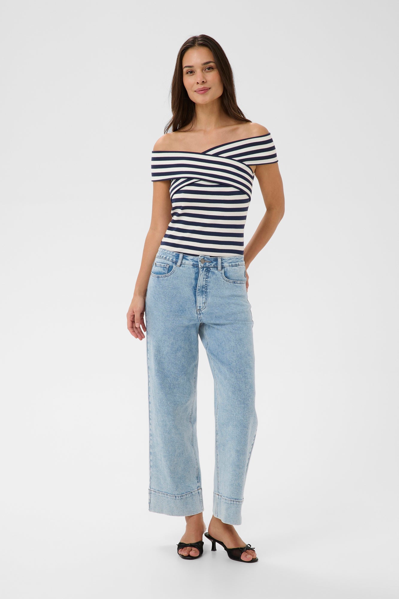 Jeans pour femme par Kaffe | 10511559 Bleu clair délavé | Boutique Vvög, vêtements mode pour homme et femme