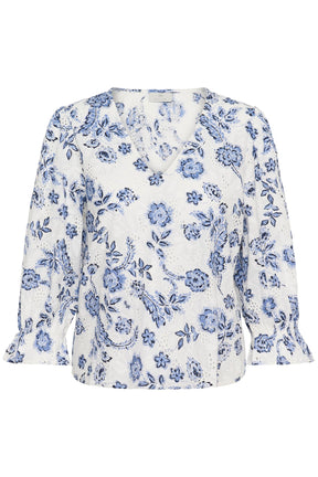 Blouse pour femme par Kaffe | 10511574 Tourterelle minuit | Boutique Vvög, vêtements mode pour homme et femme