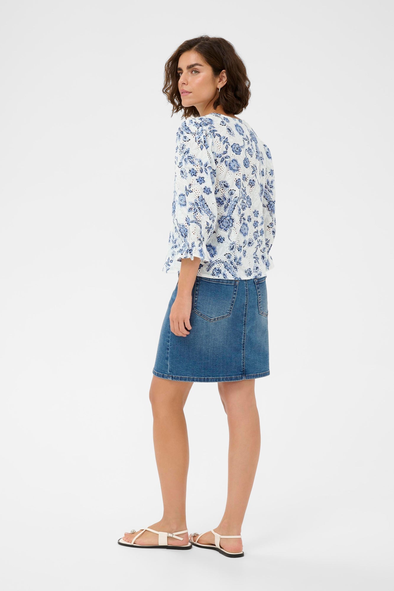 Blouse pour femme par Kaffe | 10511574 Tourterelle minuit | Boutique Vvög, vêtements mode pour homme et femme