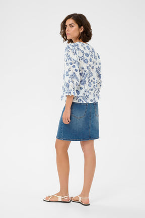 Blouse pour femme par Kaffe | 10511574 Tourterelle minuit | Boutique Vvög, vêtements mode pour homme et femme