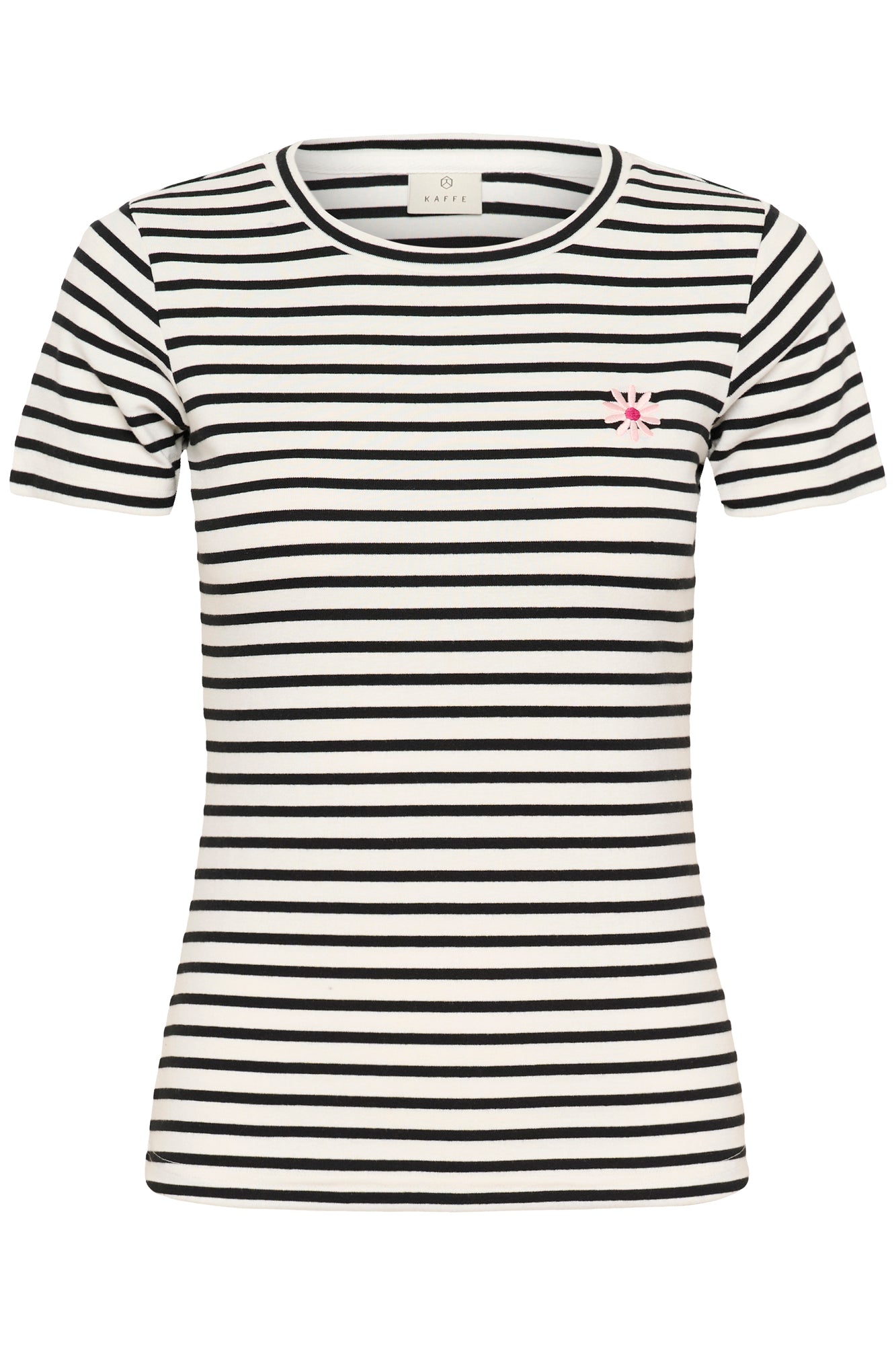 T-Shirt pour femme par Kaffe | 10511591 Craie noir profond | Boutique Vvög, vêtements mode pour homme et femme