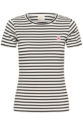 T-Shirt pour femme par Kaffe | 10511591 Craie noir profond | Boutique Vvög, vêtements mode pour homme et femme