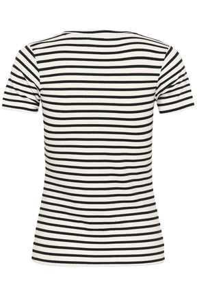 T-Shirt pour femme par Kaffe | 10511591 Craie noir profond | Boutique Vvög, vêtements mode pour homme et femme