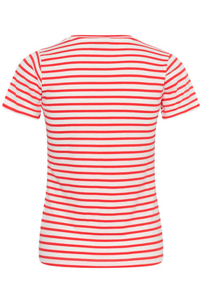 T-Shirt pour femme par Kaffe | 10511591 Craie rouge coquelicot | Boutique Vvög, vêtements mode pour homme et femme