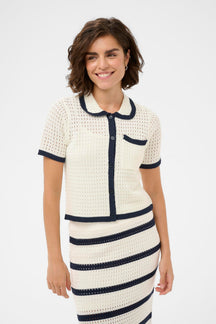 Cardigan pour femme par Kaffe | 10511645 Craie | Boutique Vvög, vêtements mode pour homme et femme