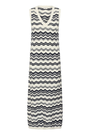 Robe pour femme par Kaffe | 10511685 Craie minuit | Boutique Vvög, vêtements mode pour homme et femme