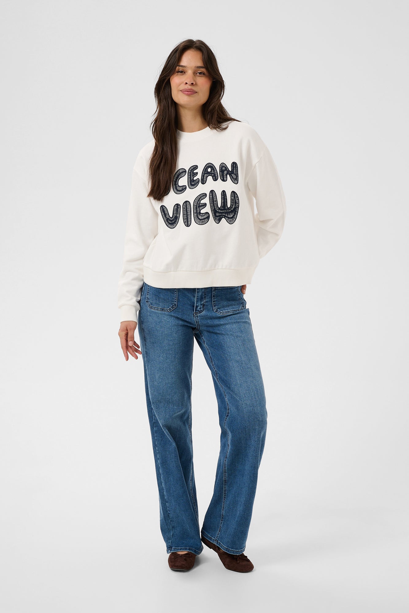 Chandail pour femme par Kaffe | 10511712 Craie | Boutique Vvög, vêtements mode pour homme et femme