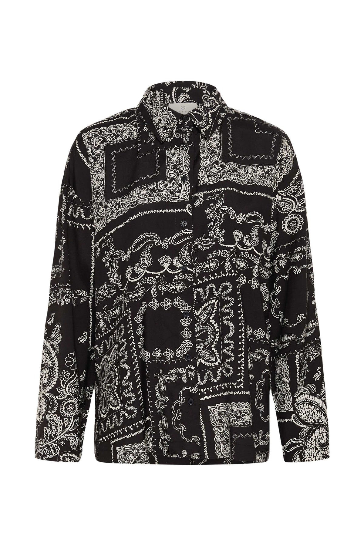Blouse manches longues noir, vue produit pour femme par Kaffe