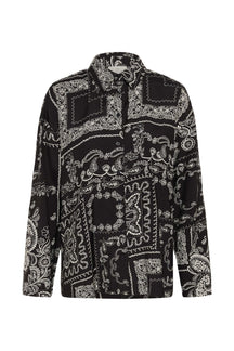 Blouse manches longues noir, vue produit pour femme par Kaffe