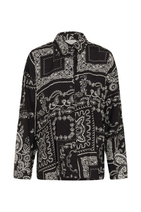 Blouse manches longues noir, vue produit pour femme par Kaffe