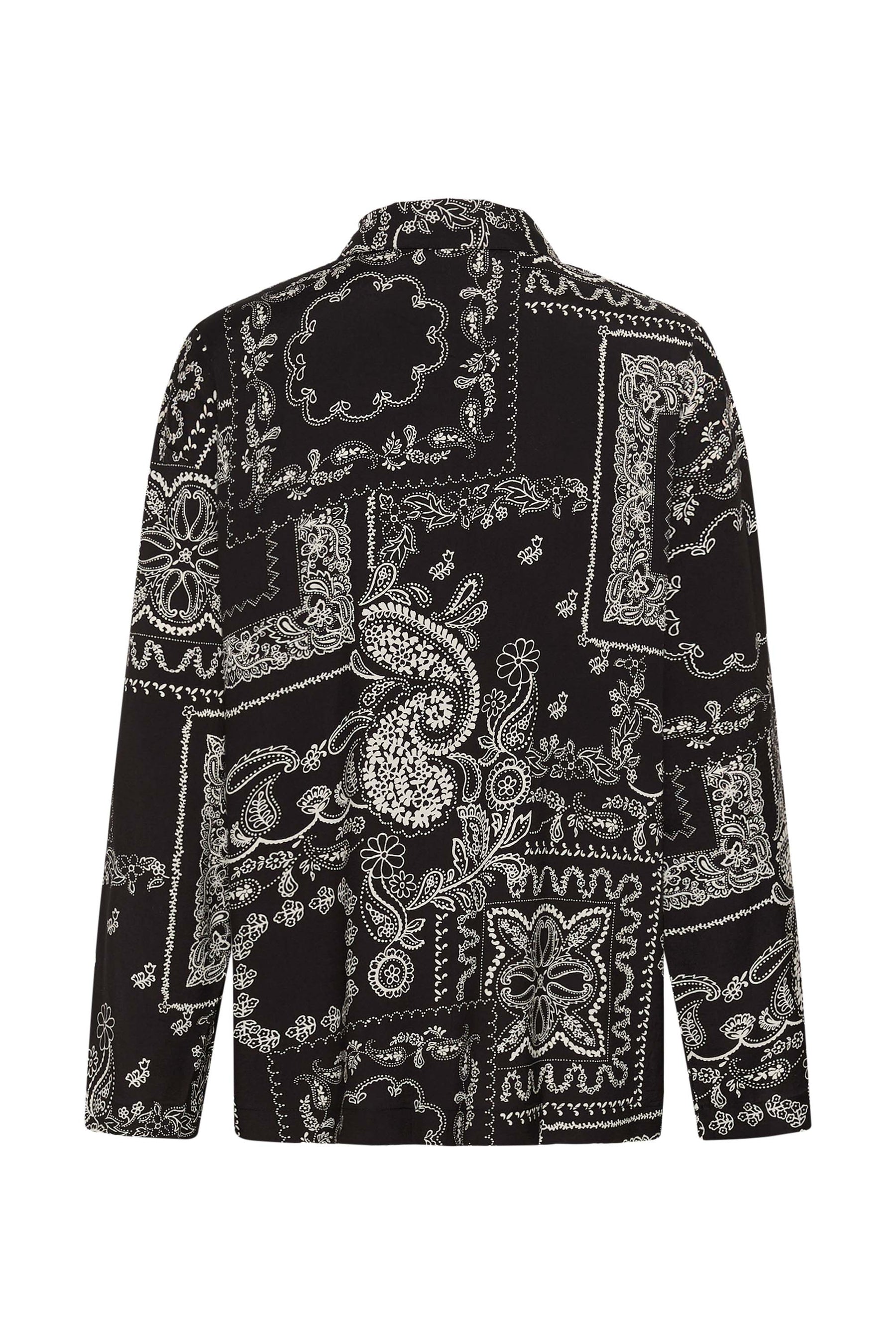 Blouse manches longues noir, vue produit pour femme par Kaffe