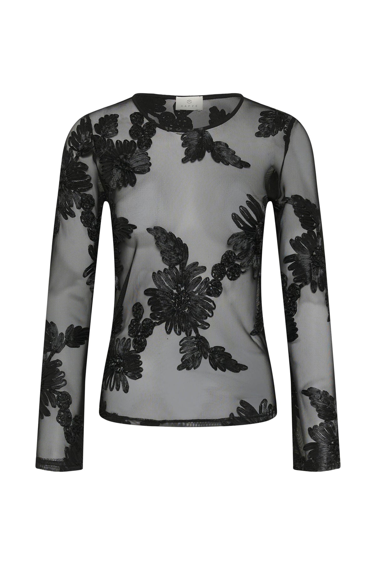 Blouse manches longues noir, vue produit pour femme par Kaffe