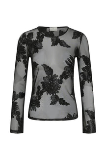 Blouse manches longues noir, vue produit pour femme par Kaffe