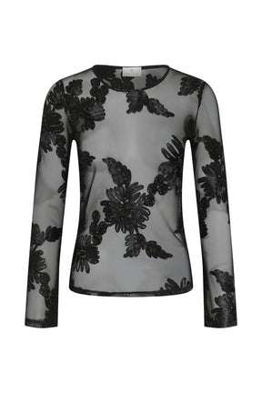 Blouse manches longues noir, vue produit pour femme par Kaffe