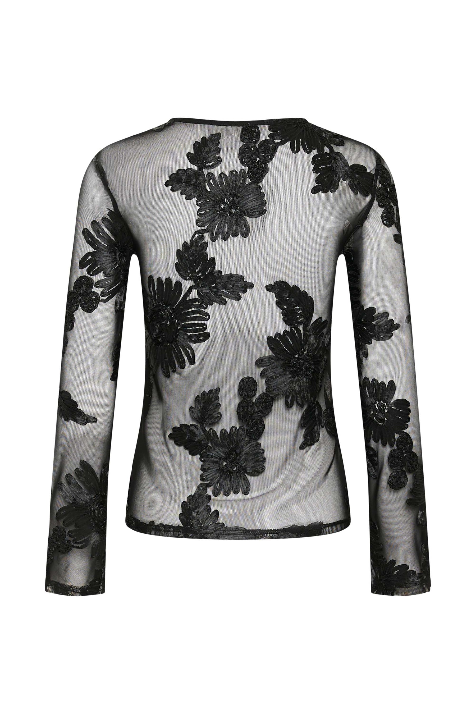 Blouse manches longues noir, vue produit pour femme par Kaffe